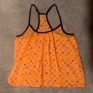 Vera Wang Chiffon Type Tank Top